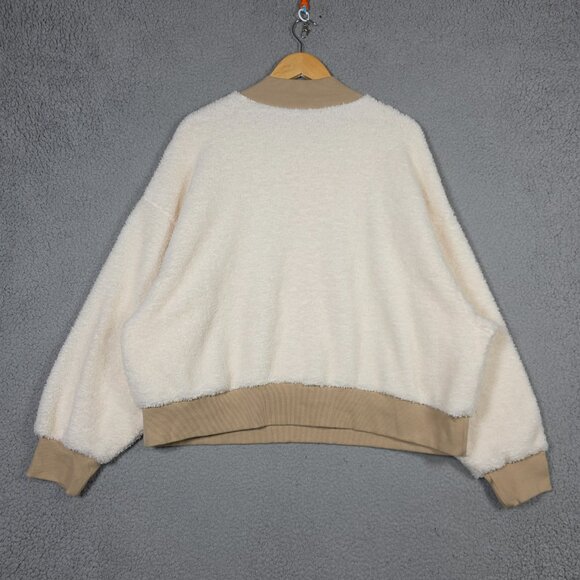 Fabletics Sweater Womens Size 1X Malia Polar Fleece Pullover Ultra Cozy Sherpa - Picture 5 of 12
